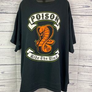 Poison 2018 Ride The Wind Oversized Band Tee